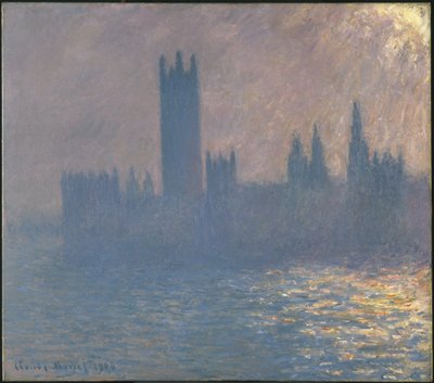 Houses of Parliament, Effect of Sunlight by Claude Monet
