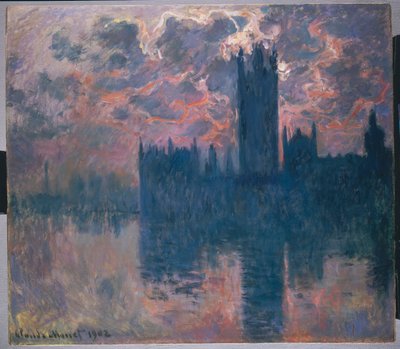 Houses of Parliament, Sunset by Claude Monet