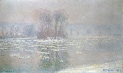Ice at Bennecourt by Claude Monet