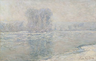 Ice, white effect by Claude Monet
