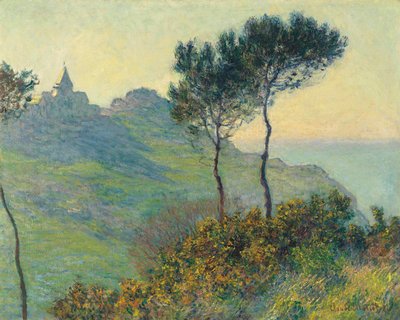 The Church of Varengeville, Sunset by Claude Monet