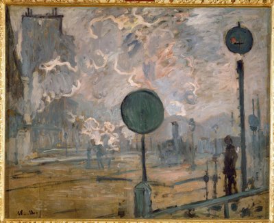The Saint-Lazare Station Exterior (The Signal) by Claude Monet