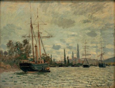 The Seine at Rouen by Claude Monet