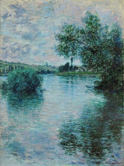 The Seine at Vétheuil by Claude Monet