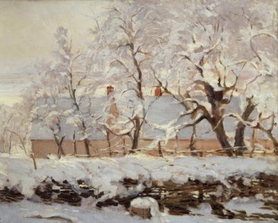 The Magpie by Claude Monet