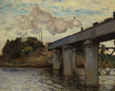 The Railway Bridge at Argenteuil by Claude Monet