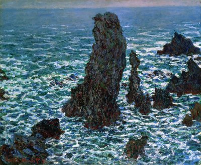 The Pyramids at Port-Coton, Belle-Ile-en-Mer, 1886 by Claude Monet
