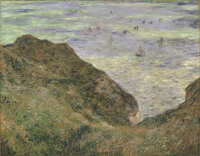 On the Cliff at Pourville by Claude Monet