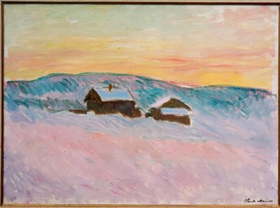 Norwegian Landscape, The Blue Houses by Claude Monet