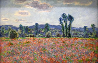 Poppy Field, 1887 by Claude Monet