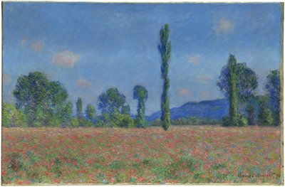 Poppy Field, Giverny, 1890-91 by Claude Monet