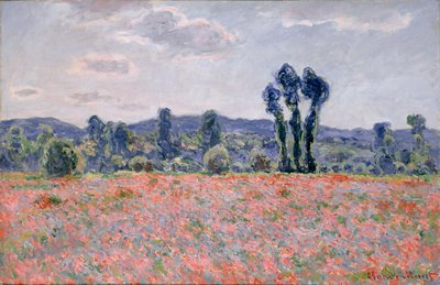 Poppy Field, c.1890 by Claude Monet