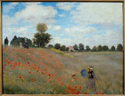 Poppy Fields Near Argenteuil by Claude Monet
