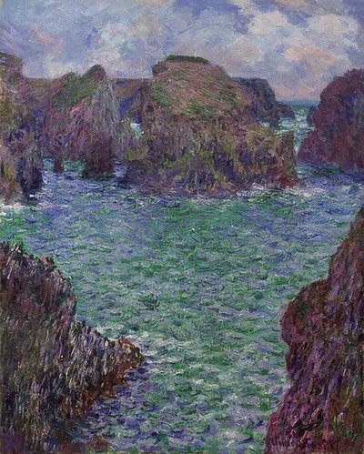 Port-Goulphar, Belle-Île. 1887 by Claude Monet