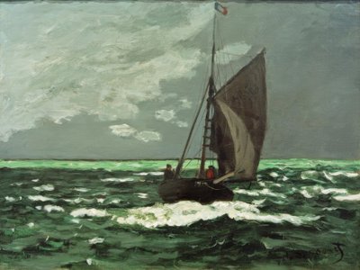 Seascape: Storm by Claude Monet