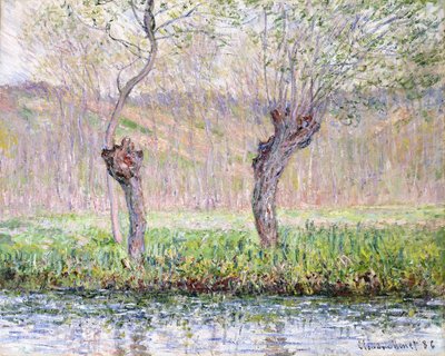 Spring, Willows by Claude Monet