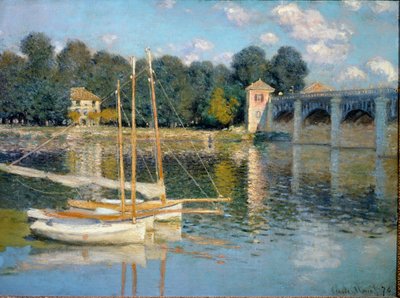 The Argenteuil Bridge by Claude Monet