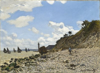 The Beach at Honfleur by Claude Monet