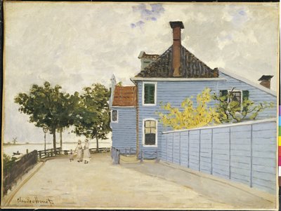 The Blue House, Zaandam by Claude Monet