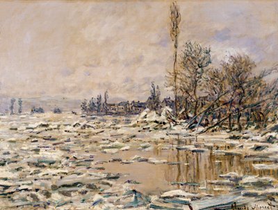 The Break-up of the Ice by Claude Monet
