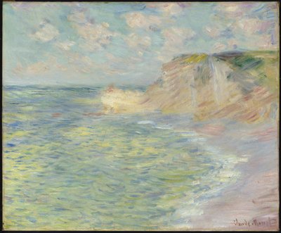 The Cliff Above by Claude Monet