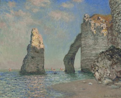 The Cliffs at Etretat by Claude Monet