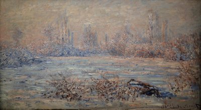 The Frost, Sun effect by Claude Monet
