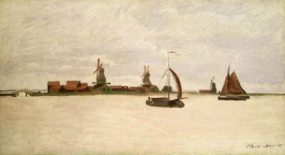 The Outer Harbour at Zaandam, 1871 by Claude Monet
