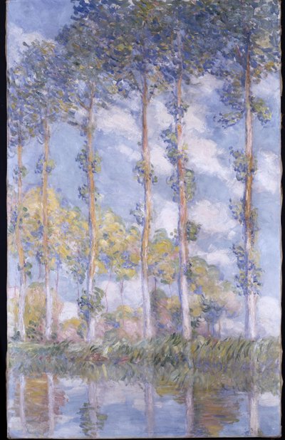 The Poplars by Claude Monet