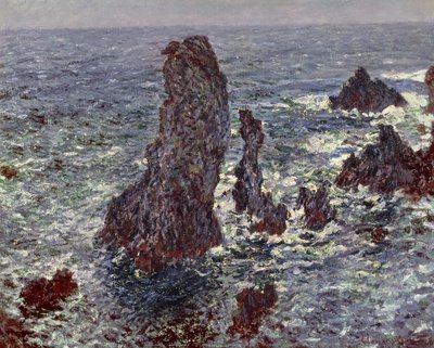 The Rocks at Belle-Ile by Claude Monet