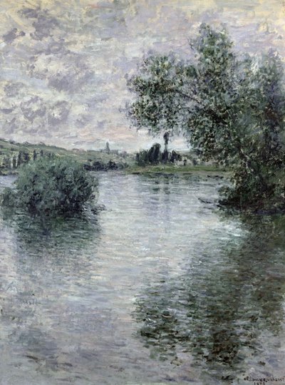 The Seine at Vetheuil by Claude Monet