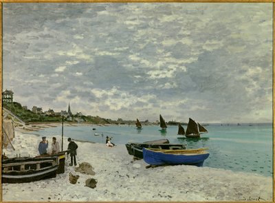 The Beach of Sainte Adresse by Claude Monet