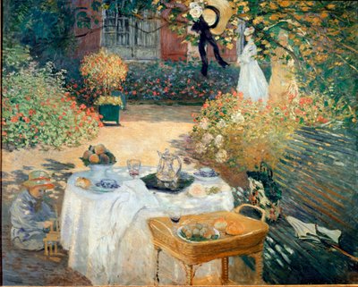 The Lunch, Decorative Panel by Claude Monet