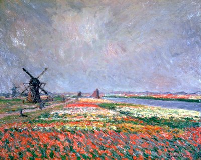 Tulip fields near Leiden by Claude Monet