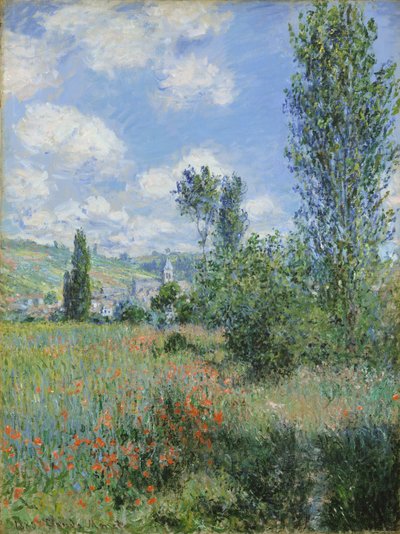 View of Vetheuil by Claude Monet