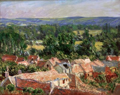 View of the Village of Giverny by Claude Monet