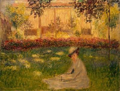Woman in a Garden by Claude Monet
