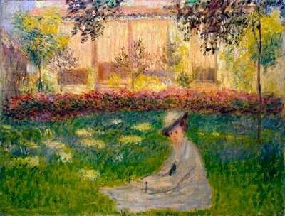Woman in a Garden by Claude Monet