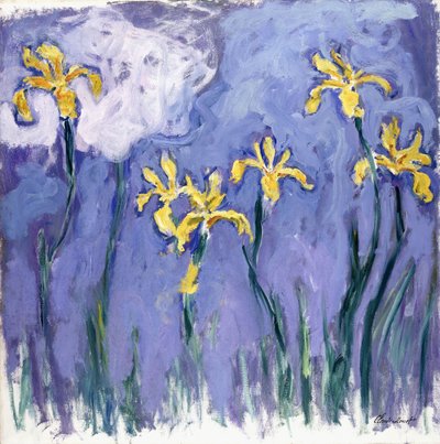 Yellow Iris with Pink Cloud, c.1918 by Claude Monet