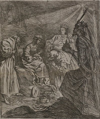 Adoration of the Kings by Claude Vignon