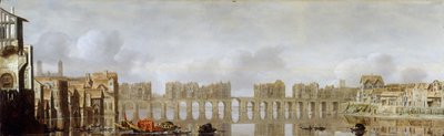 London Bridge by Claude de Jongh