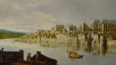 The Thames at Westminster Stairs by Claude de Jongh