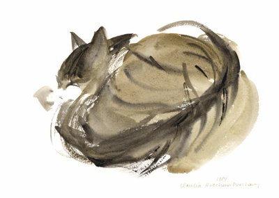 Sleeping cat by Claudia Hutchins Puechavy