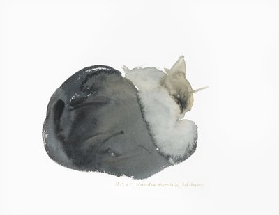 Sleeping Cat by Claudia Hutchins Puechavy