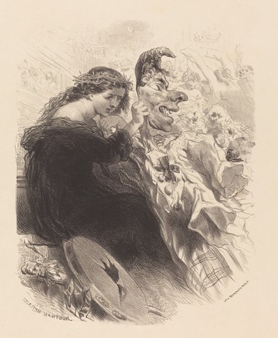 The Woman Behind the Mask by Célestin Nanteuil