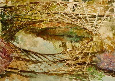 The Kingfisher Bridge, Autumn Colours, 2021 by Clive Wilson