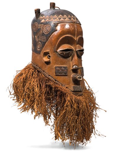 Pende helmet mask by Congolese Congolese