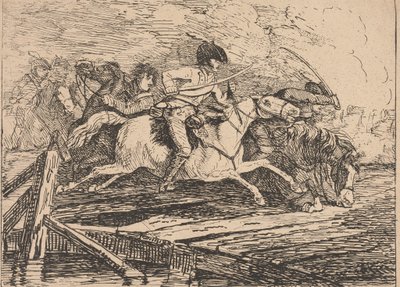Cavalry Charging by Conrad Gessner