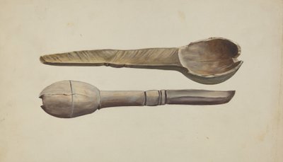 Carved Wooden Spoon by Conrado Barrio