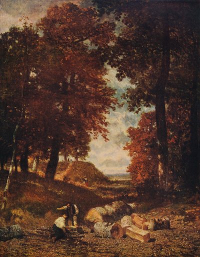 Woodcutters, Late 1840s by Constant Troyon